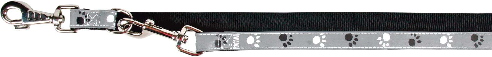 Trixie Reflective Paws Dog Lead - Silver - 200Cm