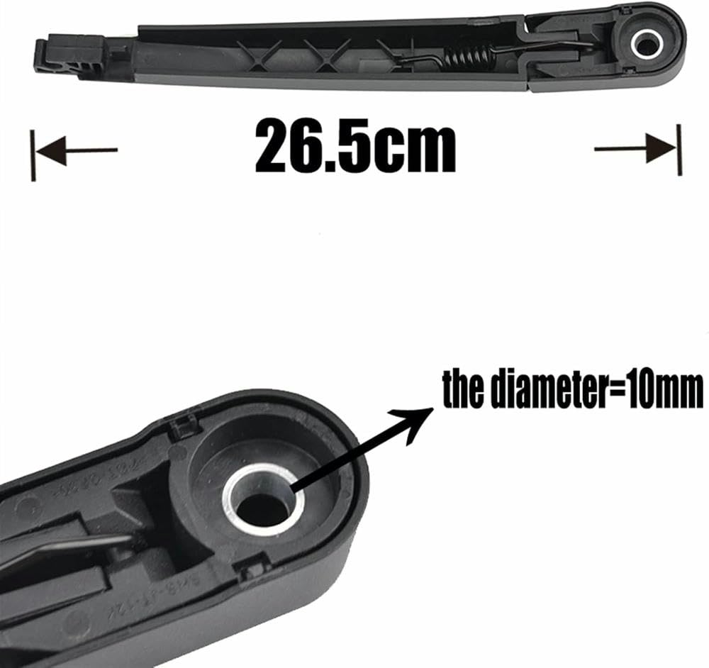Escobilla y Brazo del limpiaparabrisas Trasero para Opel para Astra J 2009-2015 Limpiaparabrisas Trasero de Coche, Juego de limpiaparabrisas Trasero
