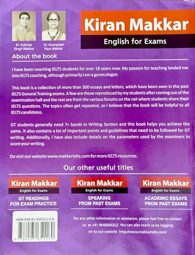 Image of Kiran Makkar IELTS General Training Essays & Letters From The Past Exams