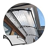 Resistente y duradero: Exterior Puerta ventana Toldo Toldo está diseñado para ser versátil que puede aplicar como una puerta del pabellón, Ventana Toldo y balcón cubierta, que es una protección ideal para cualquier estación Elementos