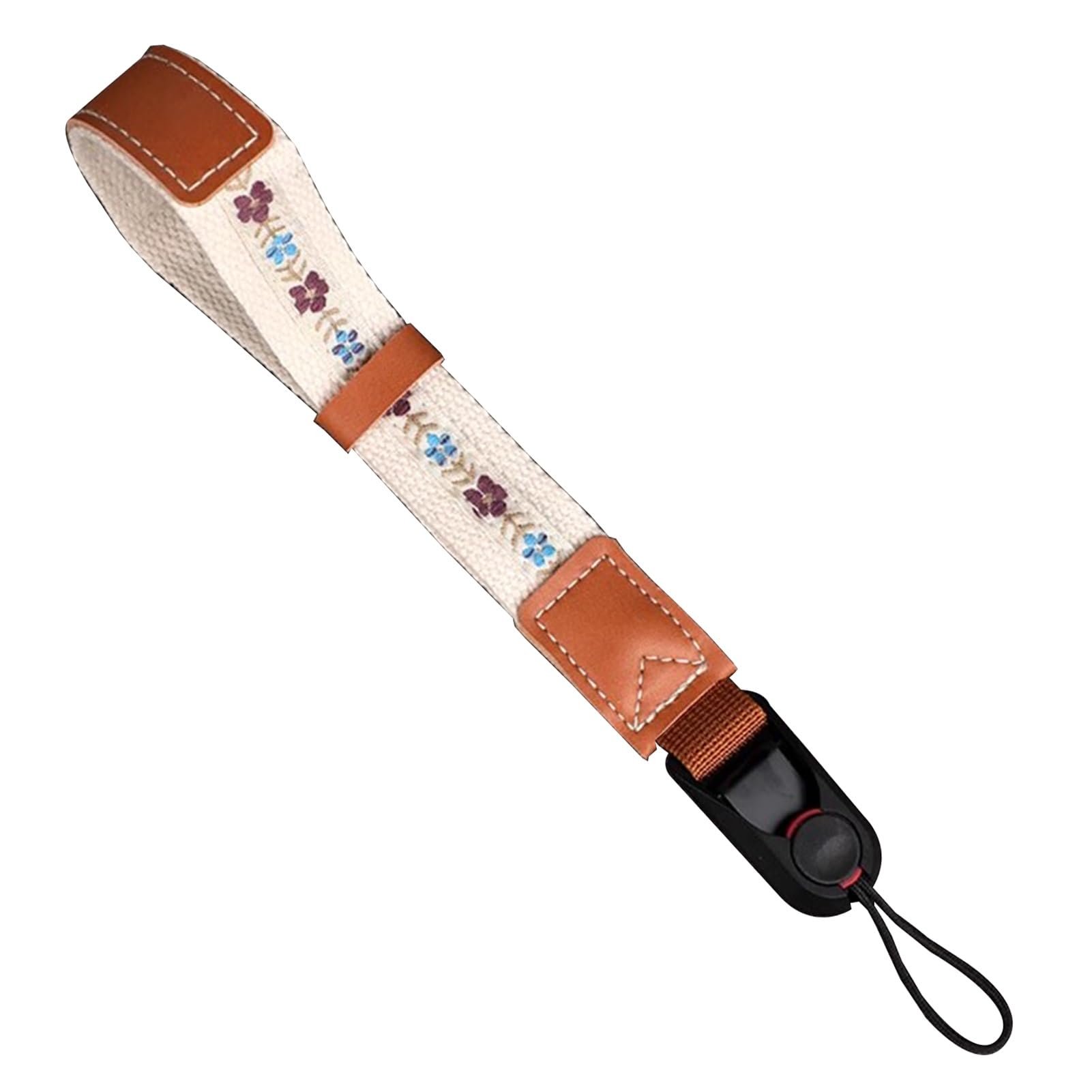 Flyiodfcxv Blue Purple Camera Strap, Sturdy Camera Wrist Strap, Cotton With Leather Ring For All Cameras, Strong Stitching