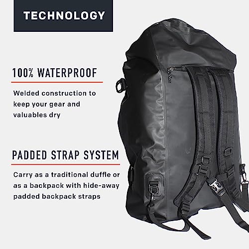 Grundéns Shackleton Duffel Bag, Waterproof and Durable, 105L, Black3