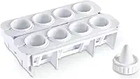 Kit Formas para Coxinhas Modelador de Salgados Faz 8 Coxinhas Fábrica de Coxinhas Plástica e Reutilizável