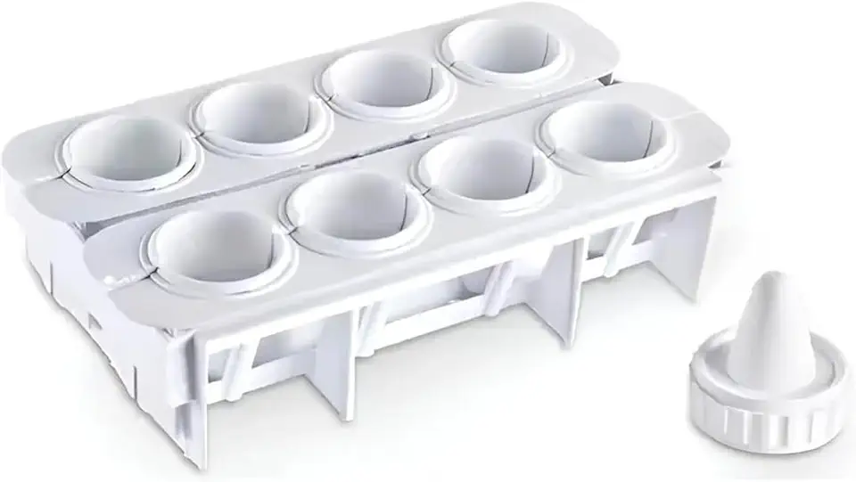 Kit Formas para Coxinhas Modelador de Salgados Faz 8 Coxinhas Fábrica de Coxinhas Plástica e Reutilizável