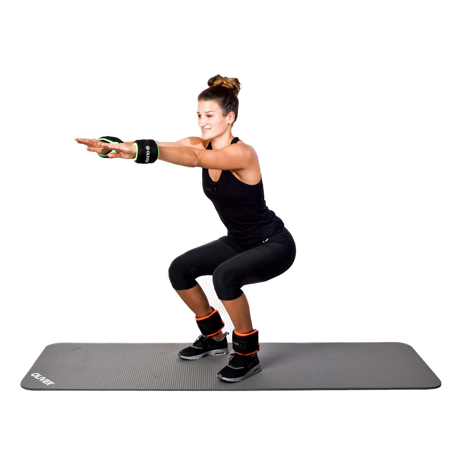 Oliver PRIME Pesas Tobilleras y Muñequeras con Peso para Entrenamiento Fitness Lastres Ajustables Gel Silicona Correr Pilates Rehabilitación Par