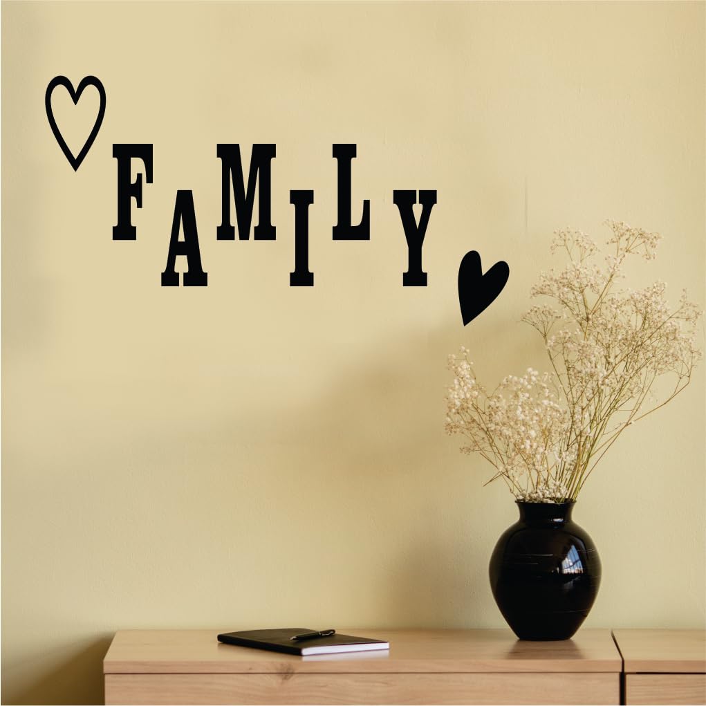 Picrazee Family MDF Plaque Cutout Ready to Hang Home Décor, Room Wall Décor, Wall Art, Decorative Wooden Plaque for Home & Wall Decoration (Family)