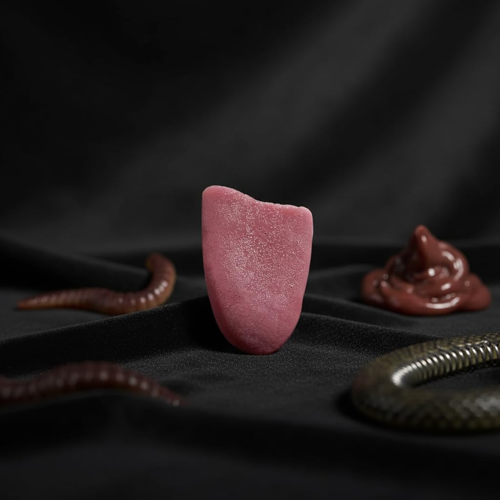 Realistic Fake Tongue Gross Jokes Fashion Processing Novelty PropsPrank Magic Tricks Halloween Horrific Magicians Props Decorations April Fools' Day