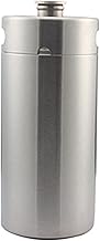 Stainless Steel Growler Keg,Stainless Steel Beer Keg,Portable Stainless Steel Beer Keg for Home Brew,Crafting and Draft Beer for Home Brew Hotel Bar Pub,3.6 liters