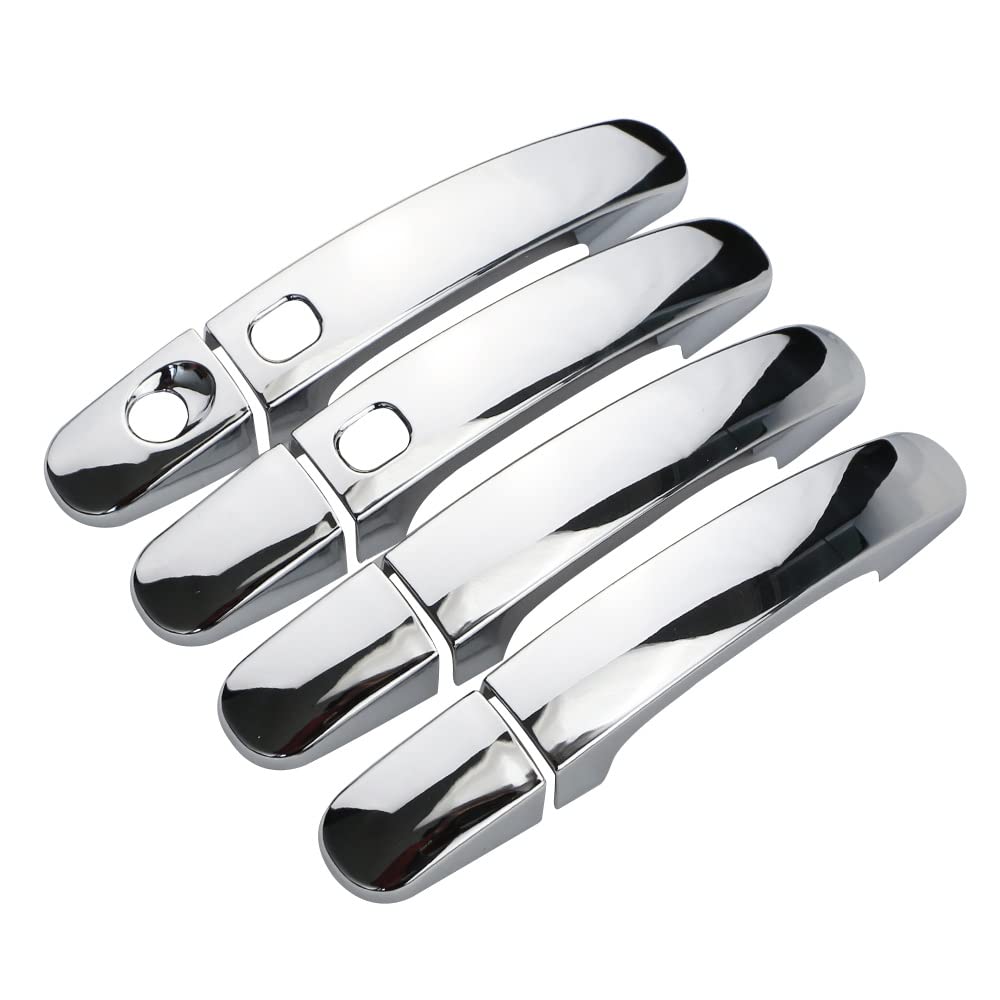 FAHBSTR Exterior Door Handle Cover for Focus 2 3 2005-2013 ABS Chrome Trim Door Handle Covers Auto Car Accessories Car-Styling(3 Holes)