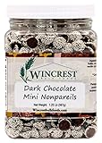 Chocolate Nonpareils - 1.25 Lb (20 Oz) Tub (Mini Dark Nonpareils)