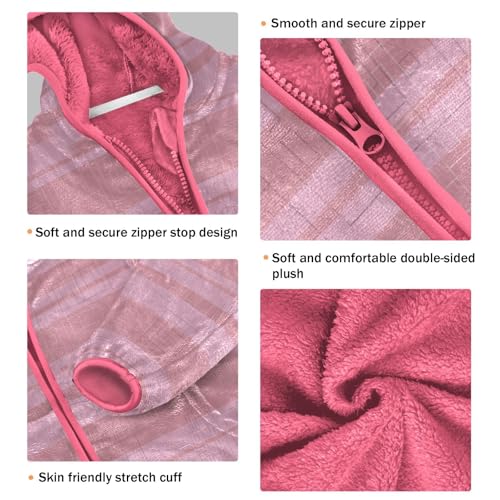 GuoChe Striped Pink Fashion Toddler Fleece Jacket3