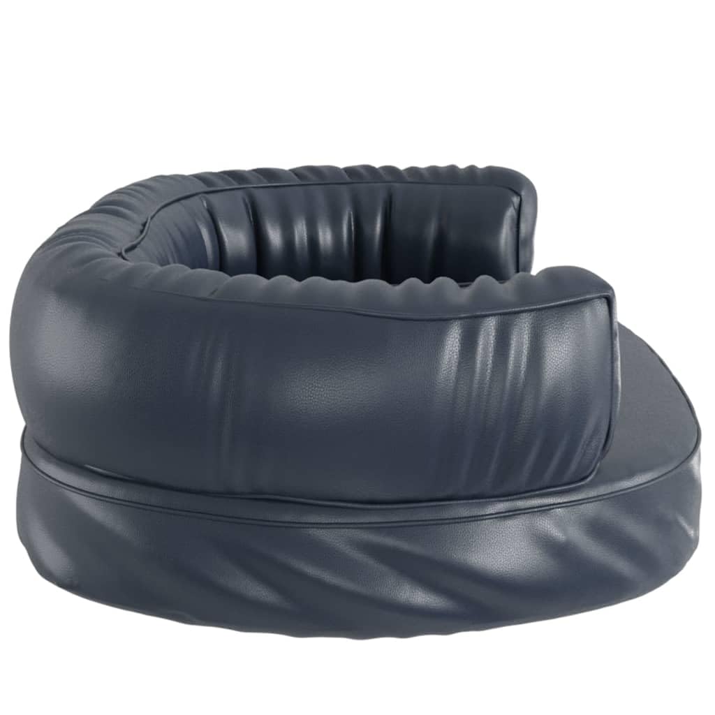 Cuccia ergonomica per cani con schiuma, in ecopelle, 75 x 53 cm, antiscivolo, con bordo morbido, delicato sulle articolazioni, per cuccioli e anziani