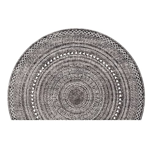 JHLD Tapis De Porte Demi-Rond, Le Paillasson Extérieur Intérieur Lavable Antidérapant Absorbe Rapidement L'humidité Et Résiste Aux Tapis De Saleté pour L'entrée-60×90CM(24×36in)-AA