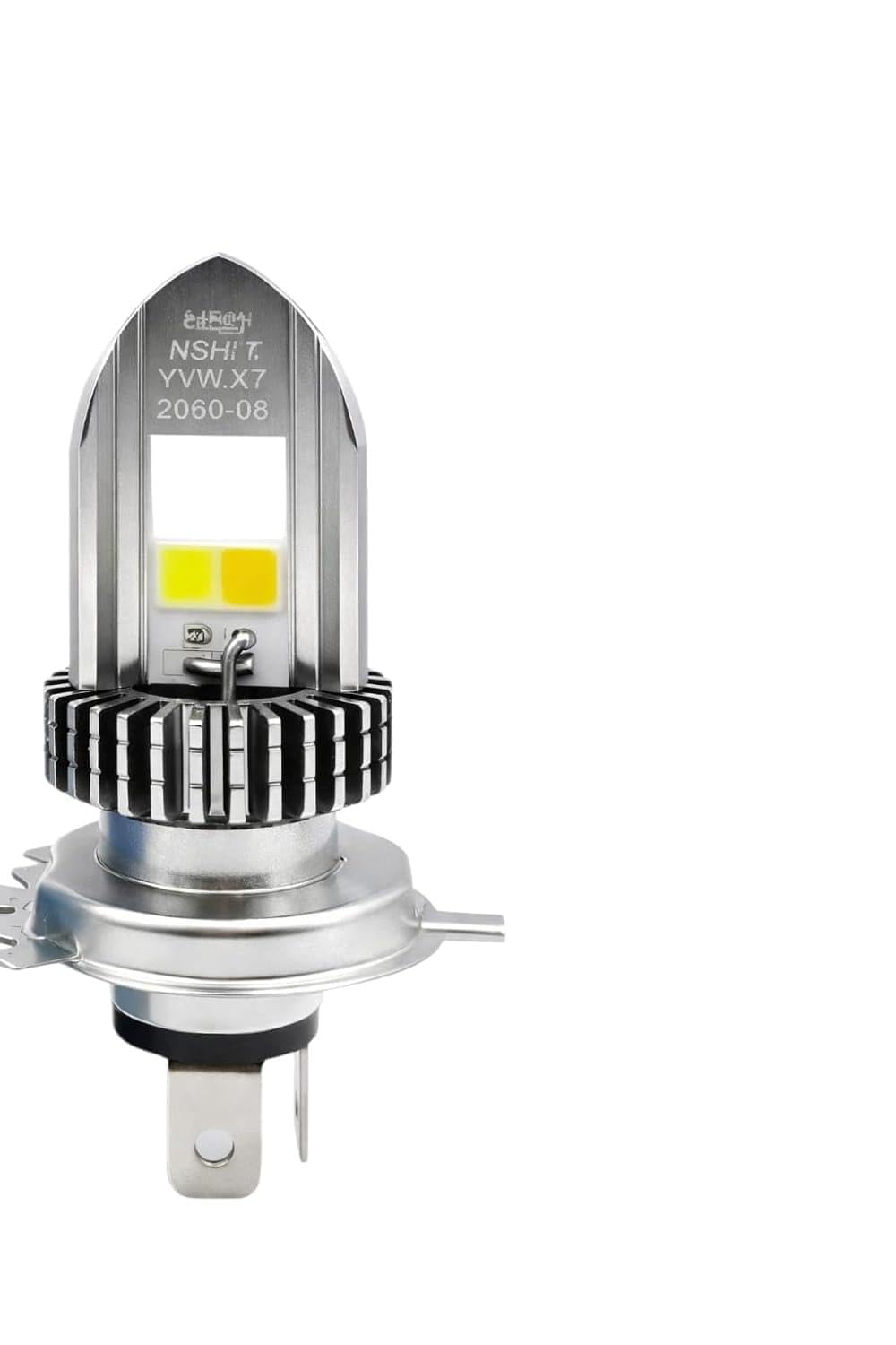 H4 LED Headlight Bulb for Motorbikes | White/Yellow Dual Color Light | High Brightness Bike Headlamp Bulb (Pack of 1) (HeadLight lamp)-image-3