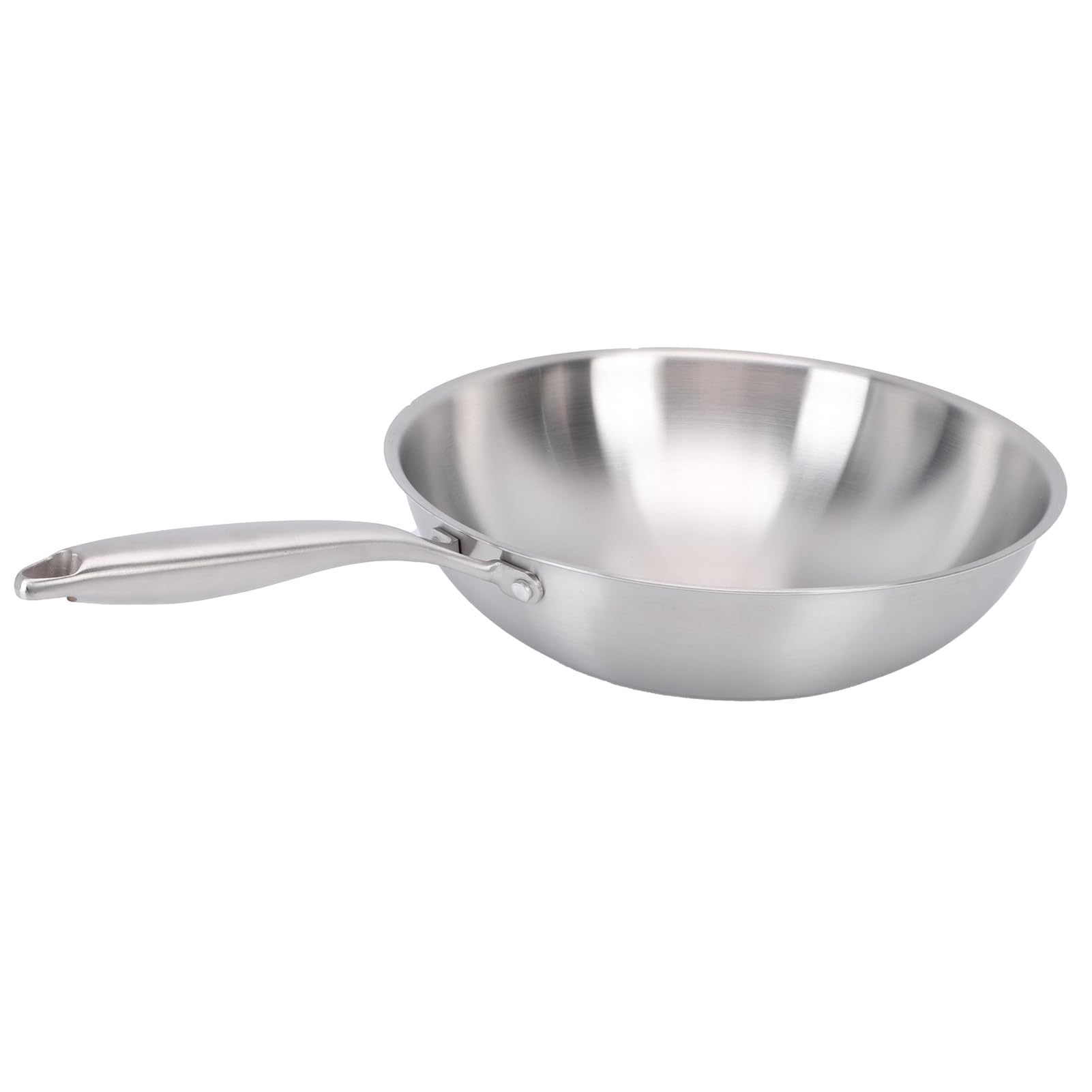 Wok Antiaderente in Acciaio Inossidabile Distribuzione (34 cm)