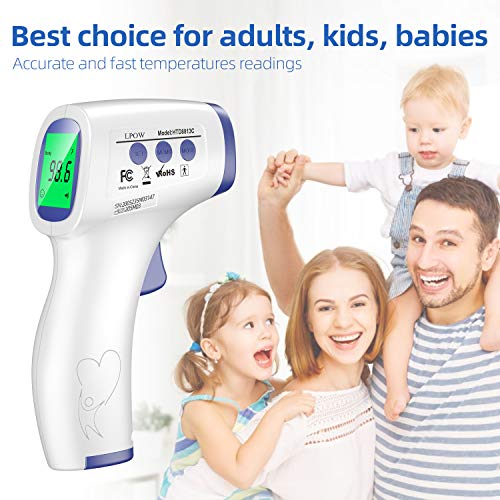 Non Contact Thermometer Forehead Digital Thermometer for Adults, Medical Infrared Thermometers for Fever with Instant Accurate Reading and LCD Display for Body and Surface - Thumbnail 6