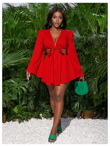 Image of BEAUDRM Women's Summer Tropical Dress Sexy Vacation Outfits Beach Sundress | Tropical Dresses for Women, Summer Dress, Two Piece Sets, Summer Outfits