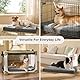 BEDSURE waschbares Hundebett für mittelgroße Hunde - Komfortables Hundekissen mit Rutschfester Unterseite und abnehmbarem Waschbezug, Grau, 89x56x7cm