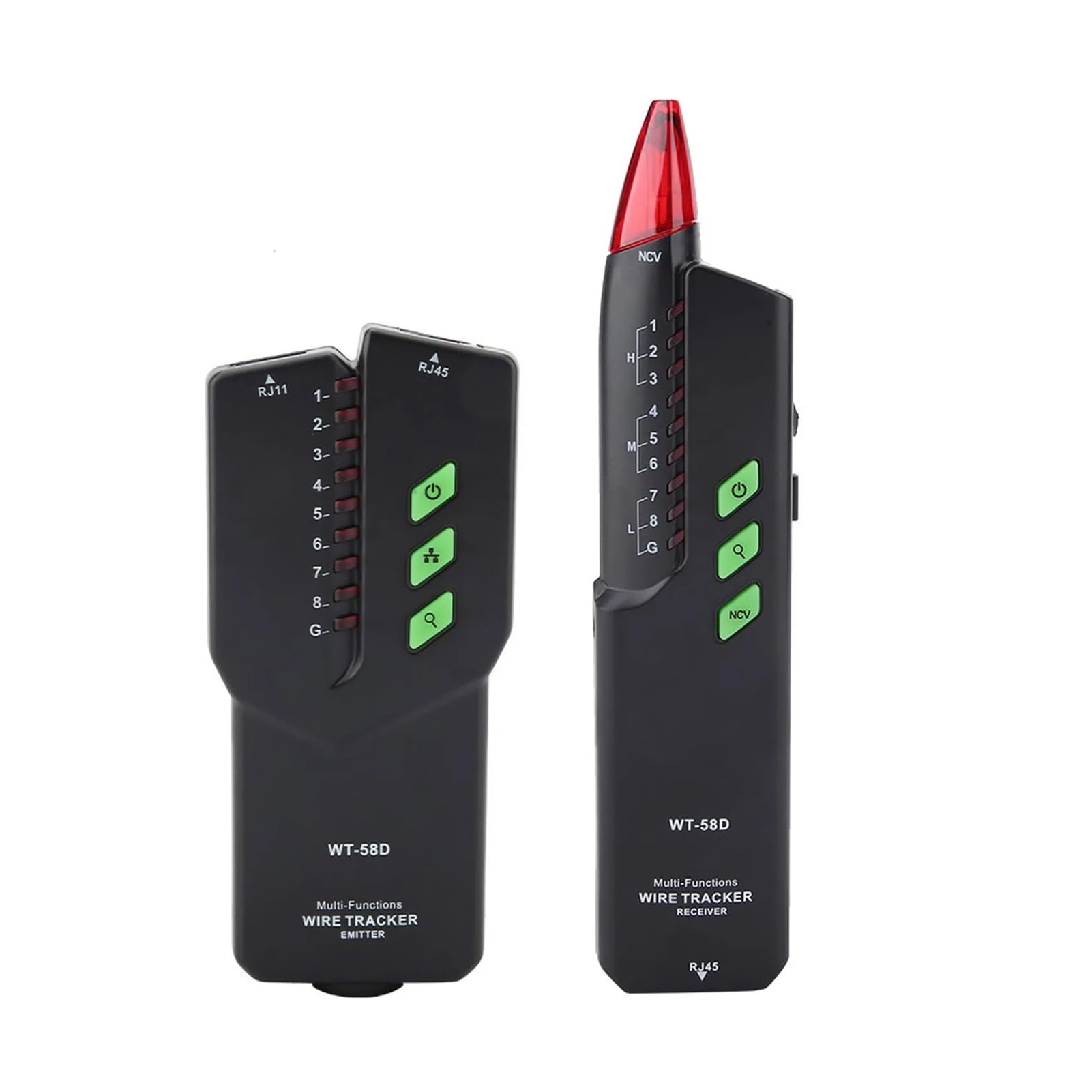 Testeur de Réseau, Détecteur de ligne portable, testeur câble réseau, détecteur, outil détection fil téléphonique(WT58D)