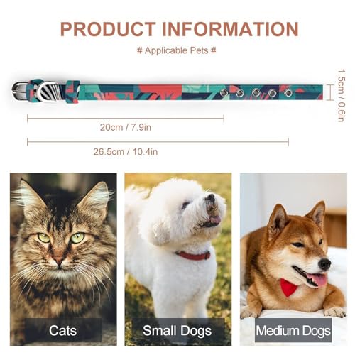Collier pour chien de petite taille motif patchwork aux finitions soignées