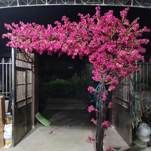 Image of Large Artificial Tree Pink Artificial Bougainvillea Tree for Indoor Outdoor Landscape and Venue Decoration(2.5x2m)