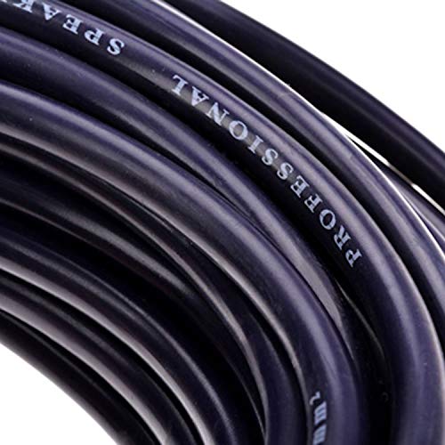 2pack 50 ft male speakon to speakon cables professional 12 guage awg audio cord dj speaker cable wire with twist lock - 2 conductor