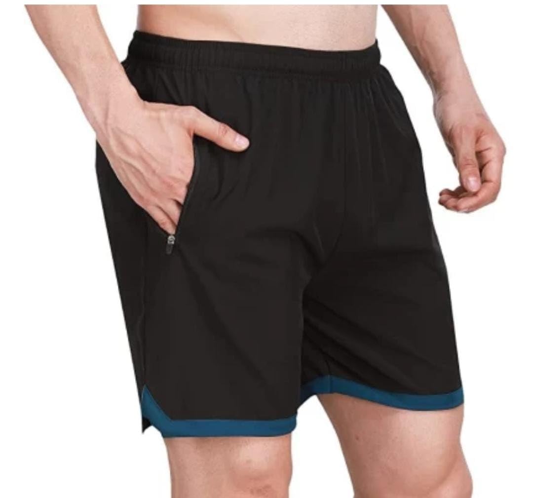 Blacktail Shorts for Men with Zipper Pockets & Knee Design/Men's Outdoor Quick Dry Lightweight Sports Shorts Zipper Pockets (m, black, 1)-picture-49