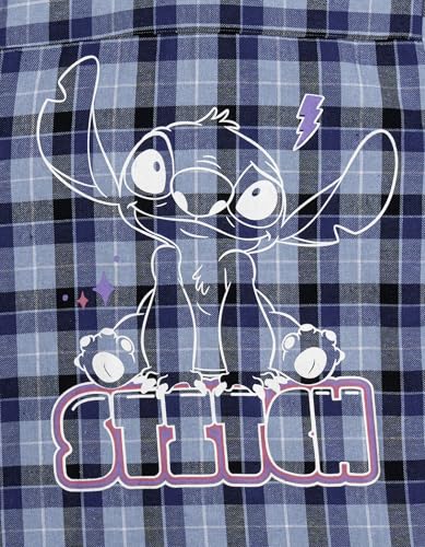 Disney Lilo & Stitch Girls Flannel Button Down Shirt Little Kid to Big Kid Sizes (4-14-16)4