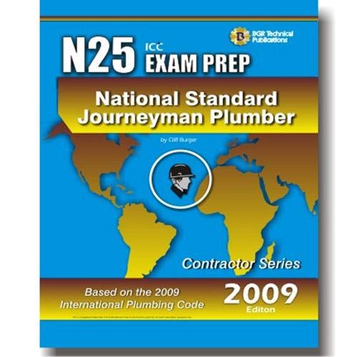 N25 National Standard Journeyman Plumber Practice Questions Workbook ICC Exam