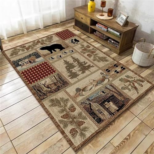 Tapis antidérapant et lavable 160x210 cm pour protéger le sol du bureau - 2