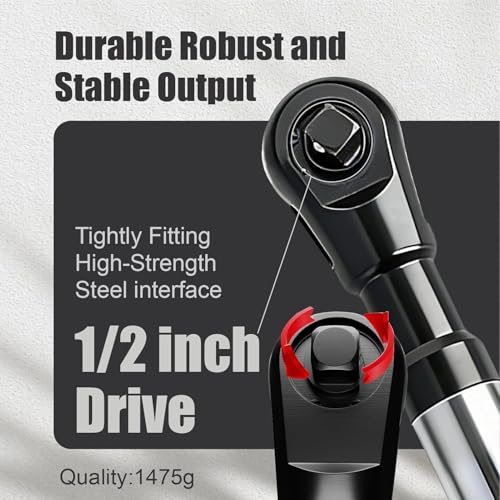 Image of 1 /2 inch Offset Extension Wrench for Electric Drill, Impact Ratchet Wrench Extender with 1 /2 inch, 3 /8 inch,1 /4 inch Socket Adapters and 1 /2 inch Electric Drill Adapter for Tight Spaces (with non-slip rubber sleeves)