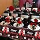 2 Pack schwarz und rot Alles Gute zum Geburtstag Tischtücher, 220x130cm Rechteck Geburtstag Party Tischdecken für Frauen Mädchen Geburtstag Party Dekorationen Zubehör