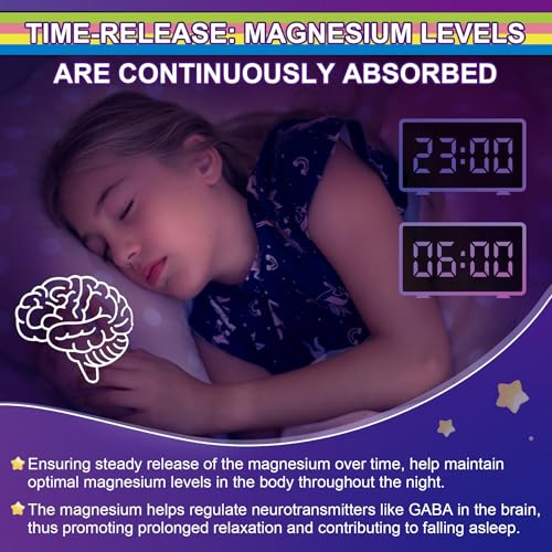 Magnesium Glycinate Gummies for Adults & Kids 4+, Sugar Free Magnesium Bisglycinate Supplement 400/200mg with B6D3, 5HTP, L-Theanine for Sleep & Relaxation, Brain, Muscle, Melatonin Free Gummies,2Pack - Image 6
