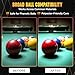 Billiard Ball Cleaner and Restorer with Cleaning Cloth - Pool Ball Cleaner for Consistent Roll, Billiard Ball Cleaner Spray for Professional Care - Removes Chalk Residue, Dust, Dirt, and Grime - 8 Oz