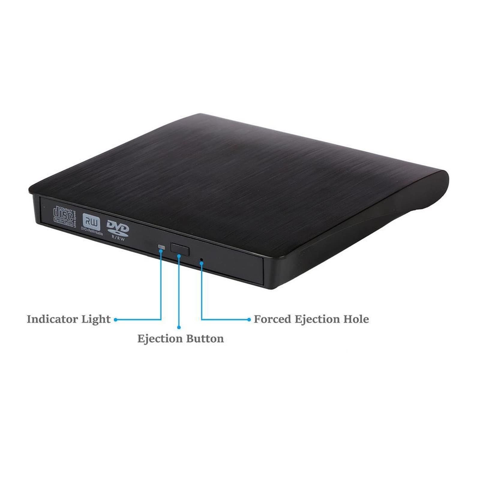 Tragbares USB 3.0 Slim Externes DVD RW CD Writer Laufwerk Brenner Reader Player Optische Laufwerke for Laptop PC DVD Brenner DVD 1pc
