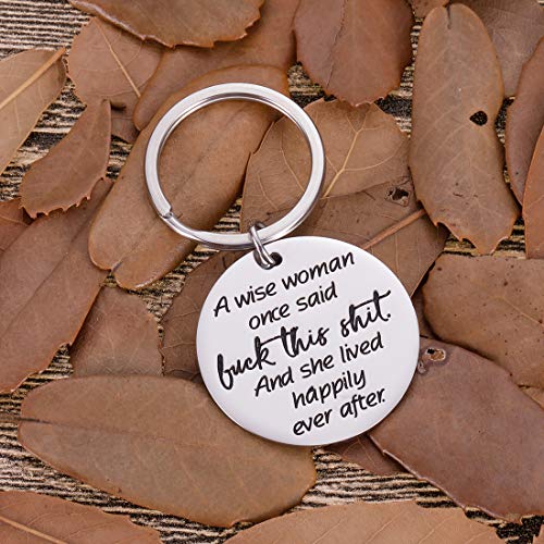 Funny Inspirational Wise Women Keychain Christmas Gifts for Adult Women Coworker Friends Wife