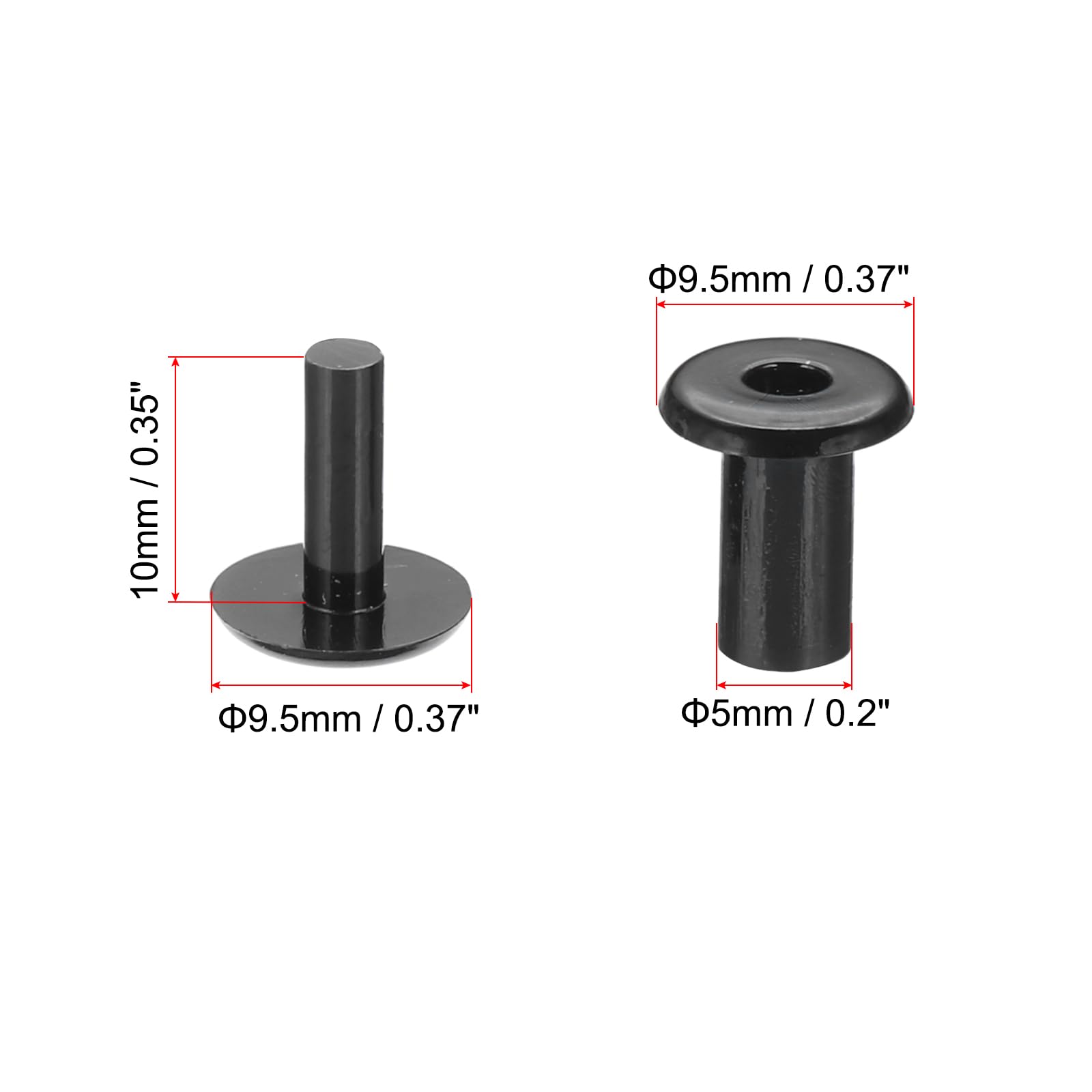 PATIKIL M5x10mm Plastic Binding Post - Image 2
