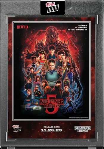 2025 Topps Now Stranger Things #STRA Season 5 Cover Art Base Card