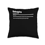 Debugging Funny Debugger Definition Programmer Throw Pillow