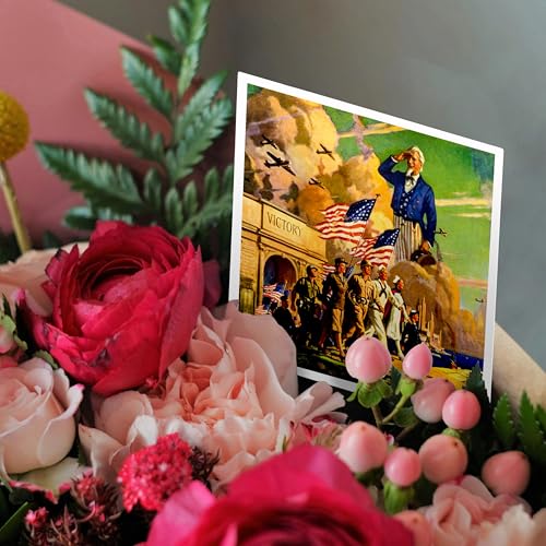 Cartes de vœux Patriotique Américain Oncle Sam, cadeau idéal pour historiens