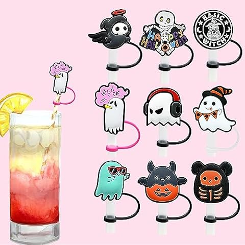 Fun Halloween Silicone Straw Covers by Tbay Cover