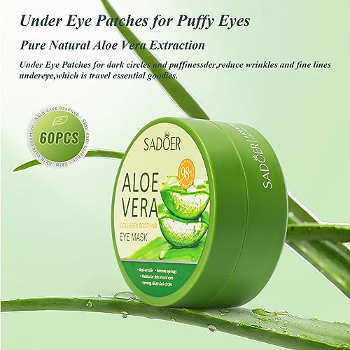 Pentel Under Eye Mask - 60 Pcs Aloe Vera Under Eye Patches thumb #7