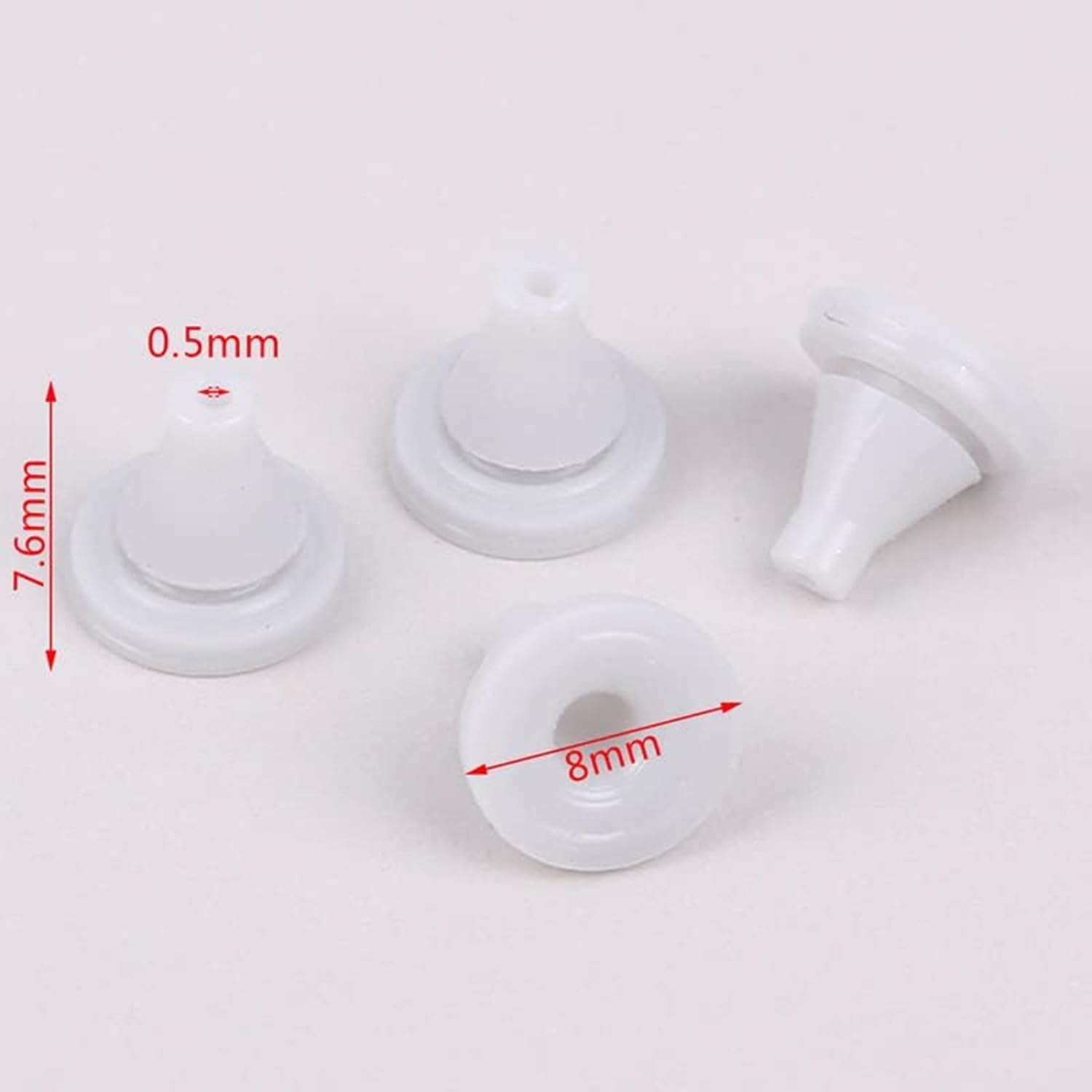 50 Ugelli Per Soffione Doccia Sostitutivi Per Foro Di Spruzzo Ugello In Silicone Beccuccio Per Irrigatore Punte Rotonde Parti Di Riparazione Per Soffione Doccia (Gel di silice)
