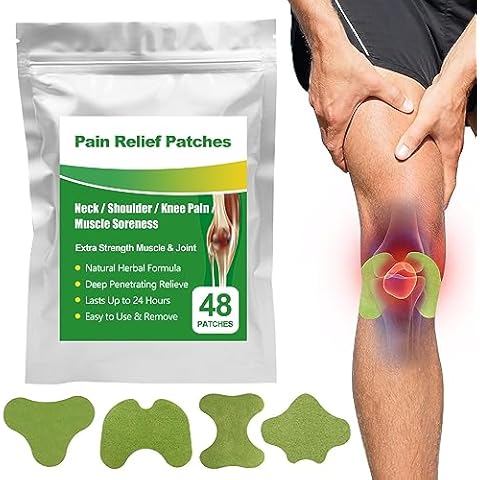 Wormwood Relief Patch for Back, Neck, Shoulder, Long-Lasting Relief for Muscle and Joint, Warming Herbal Plaster Heat Patches, 48 Count Cover