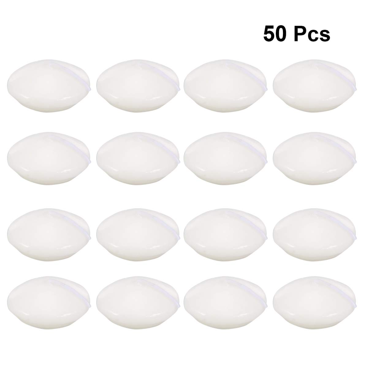 Uonlytech 50 Schwimmende Teelichter aus Paraffinwachs für Hochzeitsdekoration und Partyzubehör mit Warmem Licht und Elegantem Rundem Design