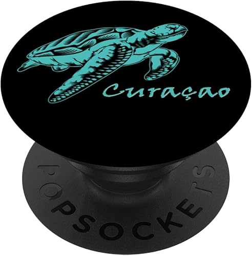 Tortuga marina de Curazao, buceo, regalo de recuerdo del Caribe, PopSockets intercambiables PopGrip