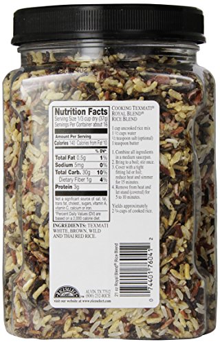 Rice Select Royal Blend, Texmati White, Brown, Wild, & Red Rice, 21 Oz #TOP1