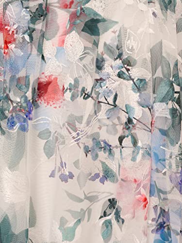 Image of Adrianna Papell Women's Floral Printed Veiled Dress