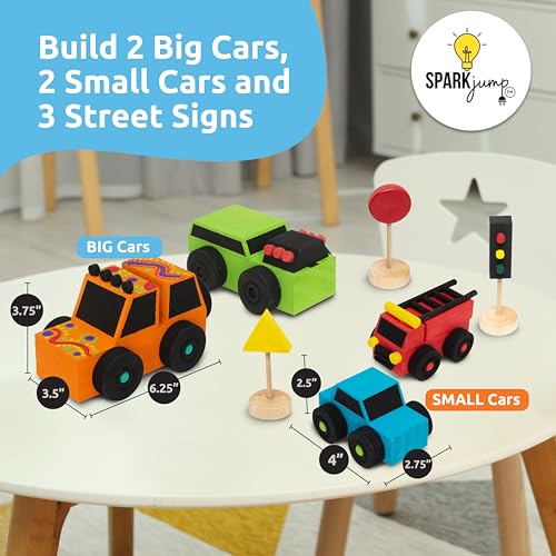 Build & Paint Your Own Wooden Cars Creative & Fun Arts