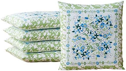 Amazon Co Jp 座布団カバー ラインフラワー５枚組 オシャレ 線画 ホーム キッチン